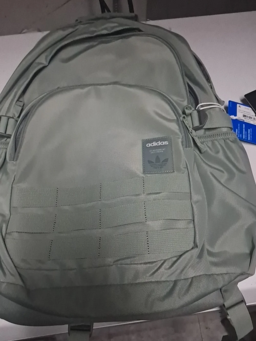 adidas Men's Sage Green Tactical-Style Backpack